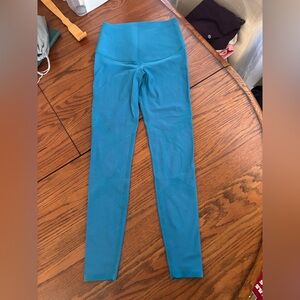 Fanka body sculpt leggings 25" blue women's M athletic workout